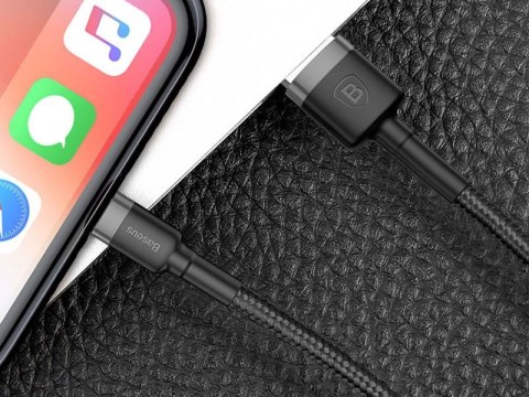 Baseus Baseus Kabel USB Lightning iPhone 2.4A 1m Czarny Baseus Baseus Kabel USB Lightning iPhone 2.4A 1m Czarny