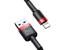 Baseus Baseus Kabel USB Lightning iPhone 2.4A 1m Czerwony