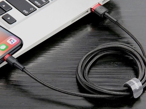 Baseus Baseus Kabel USB Lightning iPhone 2.4A 1m Czerwony Baseus Baseus Kabel USB Lightning iPhone 2.4A 1m Czerwony