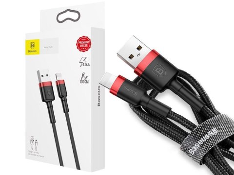 Baseus Baseus Kabel USB Lightning iPhone 2.4A 1m Czerwony Baseus Baseus Kabel USB Lightning iPhone 2.4A 1m Czerwony