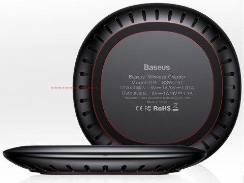 Baseus Baseus UFO ładowarka indukcyjna qi bezprzewodowa czarna Baseus Baseus UFO ładowarka indukcyjna qi bezprzewodowa czarna