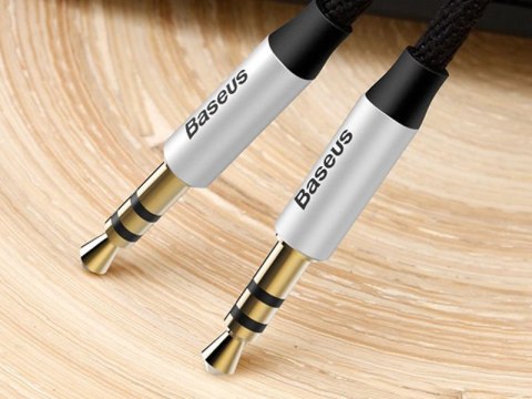 Baseus Baseus Yiven M30 kabel audio mini Jack 3.5mm 1m czarny Baseus Baseus Yiven M30 kabel audio mini Jack 3.5mm 1m czarny