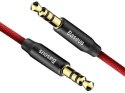 Baseus Baseus Yiven M30 kabel audio mini Jack 3.5mm 1m czerwony