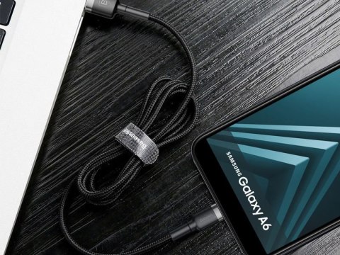 Baseus Kabel 2m Baseus USB-C 2A grey black Baseus Kabel 2m Baseus USB-C 2A grey black