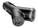 Baseus Ładowarka samochodowa Baseus Y 3.4A 2x USB +port zapalniczki