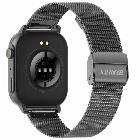 Gravity Smartwatch Gravity GT15-4 Niebieski Pasek Silikonowy + Tytanowa Bransoleta Gravity Smartwatch Gravity GT15-4 Niebieski Pasek Silikonowy + Tytanowa Bransoleta