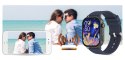 Gravity Smartwatch Gravity GT15-4 Niebieski Pasek Silikonowy + Tytanowa Bransoleta