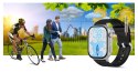 Gravity Smartwatch Gravity GT15-9 Czarny Pasek Silikonowy + Srebrna Bransoleta