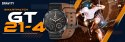 Gravity Smartwatch Gravity GT21-4 + Czarny Pasek Silikonowy