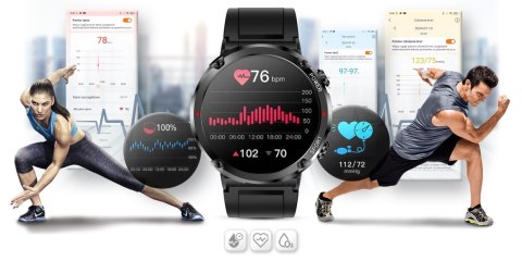 Gravity Smartwatch Gravity GT21-4 + Czarny Pasek Silikonowy Gravity Smartwatch Gravity GT21-4 + Czarny Pasek Silikonowy