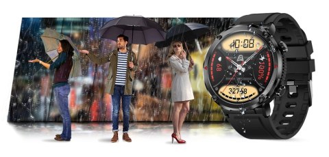 Gravity Smartwatch Gravity GT21-4 + Czarny Pasek Silikonowy Gravity Smartwatch Gravity GT21-4 + Czarny Pasek Silikonowy