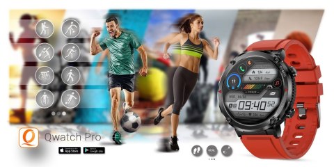 Gravity Smartwatch Gravity GT21-6 + Czerwony Pasek Silikonowy Gravity Smartwatch Gravity GT21-6 + Czerwony Pasek Silikonowy