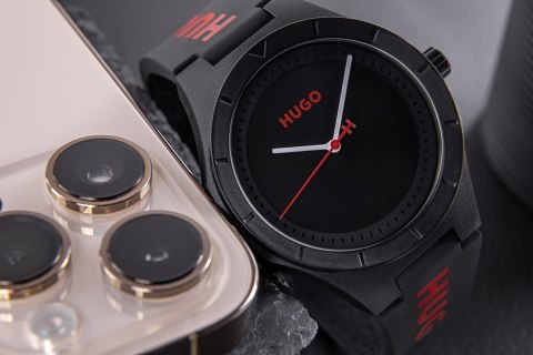 Hugo Boss Zegarek Męski Hugo Lit For Him Black 1530343 + BOX Hugo Boss Zegarek Męski Hugo Lit For Him Black 1530343 + BOX