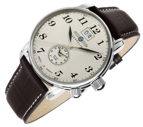 Zeppelin Zegarek Męski Zeppelin LZ127 Graf Zeppelin Dual Time 7644-5 + BOX Zeppelin Zegarek Męski Zeppelin LZ127 Graf Zeppelin Dual Time 7644-5 + BOX