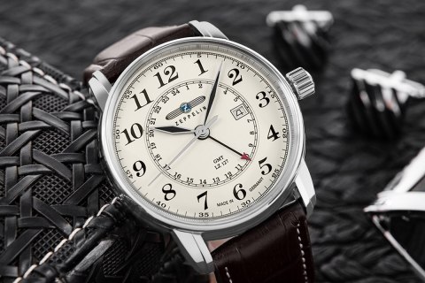 Zeppelin Zegarek Męski Zeppelin LZ127 Graf Zeppelin GMT 7642-5 + BOX Zeppelin Zegarek Męski Zeppelin LZ127 Graf Zeppelin GMT 7642-5 + BOX