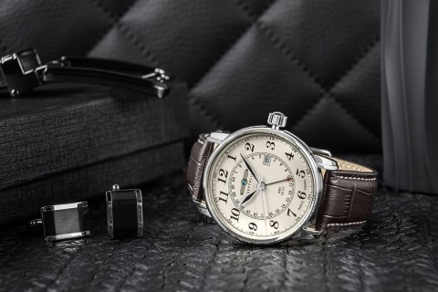 Zeppelin Zegarek Męski Zeppelin LZ127 Graf Zeppelin GMT 7642-5 + BOX Zeppelin Zegarek Męski Zeppelin LZ127 Graf Zeppelin GMT 7642-5 + BOX