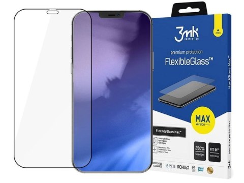 3mk Szkło 3mk Flexible Glass Max 7H do Apple iPhone 12 Pro Max Black 3mk Szkło 3mk Flexible Glass Max 7H do Apple iPhone 12 Pro Max Black