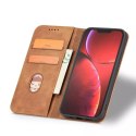 4kom.pl Magnet Fancy Case etui do iPhone 13 Pro Max pokrowiec portfel na karty kartę podstawka brązowy