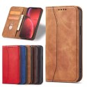 4kom.pl Magnet Fancy Case etui do iPhone 13 Pro Max pokrowiec portfel na karty kartę podstawka brązowy