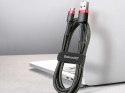 Baseus Kabel nylonowy Baseus Cafule Micro-USB 1.5A 200cm Czarny/czerwony