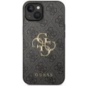 Guess Etui Guess GUHCP15S4GMGGR do iPhone 15 6.1" szary/grey hardcase 4G Big Metal Logo