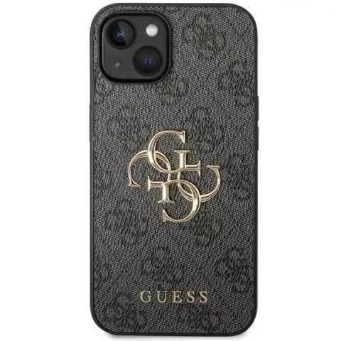 Guess Etui Guess GUHCP15S4GMGGR do iPhone 15 6.1" szary/grey hardcase 4G Big Metal Logo Guess Etui Guess GUHCP15S4GMGGR do iPhone 15 6.1" szary/grey hardcase 4G Big Metal Logo