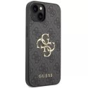 Guess Etui Guess GUHCP15S4GMGGR do iPhone 15 6.1" szary/grey hardcase 4G Big Metal Logo