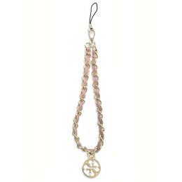 Guess Guess zawieszka GUSTSAS4P Phone Strap różowy/pink Chain Metal 4G Charm