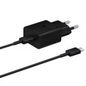 Samsung Samsung ładowarka sieciowa USB Typ C 15W PD AFC + kabel USB Typ C czarny (EP-T1510XBEGEU)