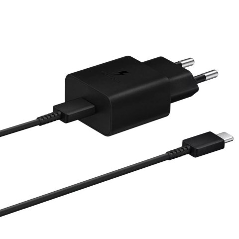 Samsung Samsung ładowarka sieciowa USB Typ C 15W PD AFC + kabel USB Typ C czarny (EP-T1510XBEGEU) Samsung Samsung ładowarka sieciowa USB Typ C 15W PD AFC + kabel USB Typ C czarny (EP-T1510XBEGEU)