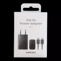 Samsung Samsung ładowarka sieciowa USB Typ C 15W PD AFC + kabel USB Typ C czarny (EP-T1510XBEGEU)