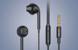 Vipfan Słuchawki douszne przewodowe Vipfan M15, jack 3.5mm, 1m (czarne)