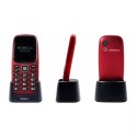4kom.pl Telefon GSM Mobiola MB3120i Czerwony 2G z przyciskiem SOS dla seniora
