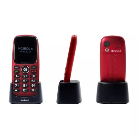 4kom.pl Telefon GSM Mobiola MB3120i Czerwony 2G z przyciskiem SOS dla seniora 4kom.pl Telefon GSM Mobiola MB3120i Czerwony 2G z przyciskiem SOS dla seniora