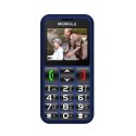 4kom.pl Telefon GSM Mobiola MB700 Niebieski 2G z ładowarką biurkową dla seniora