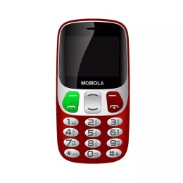 4kom.pl Telefon GSM Mobiola MB800 Czerwony 2G z ładowarką biurkową dla seniora