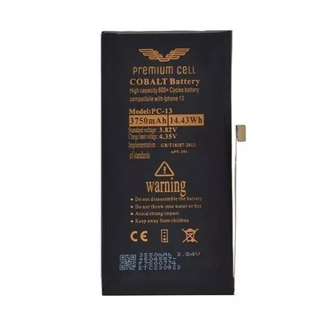 Apple Bateria Premium Cell Cobalt iPhone 13 3750mAh 600+ Cycles Apple Bateria Premium Cell Cobalt iPhone 13 3750mAh 600+ Cycles