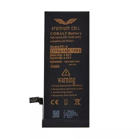 Apple Bateria Premium Cell Cobalt iPhone 6 6G 1810mAh 600+ Cycles Apple Bateria Premium Cell Cobalt iPhone 6 6G 1810mAh 600+ Cycles