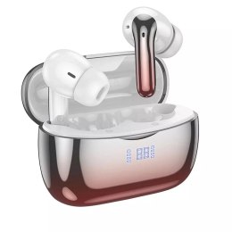 Hoco HOCO TWS ANC+ENC EQ16 Bezprzewodowe Słuchawki Bluetooth - Czerwone z Etui Ładującym
