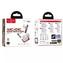 Hoco HOCO TWS ANC+ENC EQ16 Bezprzewodowe Słuchawki Bluetooth - Czerwone z Etui Ładującym