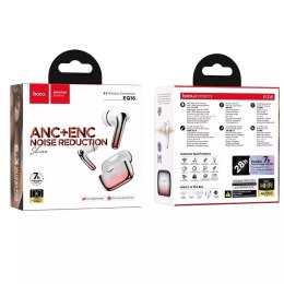 Hoco HOCO TWS ANC+ENC EQ16 Bezprzewodowe Słuchawki Bluetooth - Czerwone z Etui Ładującym