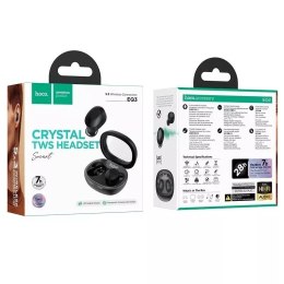 Hoco HOCO TWS EQ3 Bezprzewodowe Słuchawki Bluetooth - Czarne z Etui Ładującym