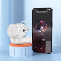 Hoco HOCO TWS EQ8 Bezprzewodowe Słuchawki Bluetooth - Białe z Etui Ładującym