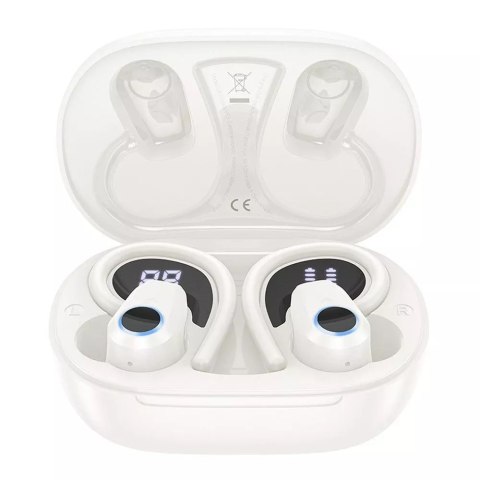 Hoco HOCO TWS EQ8 Bezprzewodowe Słuchawki Bluetooth - Białe z Etui Ładującym Hoco HOCO TWS EQ8 Bezprzewodowe Słuchawki Bluetooth - Białe z Etui Ładującym