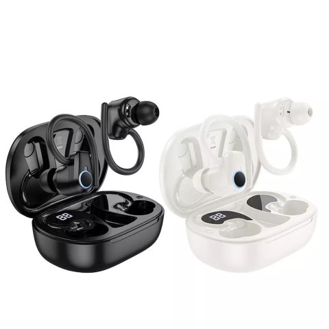 Hoco HOCO TWS EQ8 Bezprzewodowe Słuchawki Bluetooth - Białe z Etui Ładującym Hoco HOCO TWS EQ8 Bezprzewodowe Słuchawki Bluetooth - Białe z Etui Ładującym