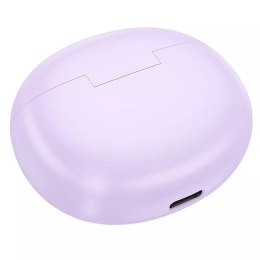 Hoco HOCO słuchawki bezprzewodowe Bluetooth TWS EW61 fioletowe z etui ładującym