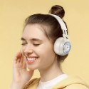 Hoco HOCO słuchawki bezprzewodowe Bluetooth W50 z podświetleniem RGB i kotkami białe