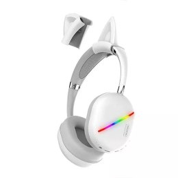 Somostel Słuchawki nauszne Bluetooth Somostel Kids białe SMS-CJ17 LED RGB