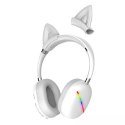 Somostel Słuchawki nauszne Bluetooth Somostel Kids białe SMS-CJ17 LED RGB