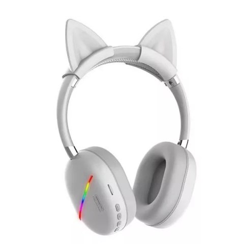 Somostel Słuchawki nauszne Bluetooth Somostel Kids białe SMS-CJ17 LED RGB Somostel Słuchawki nauszne Bluetooth Somostel Kids białe SMS-CJ17 LED RGB